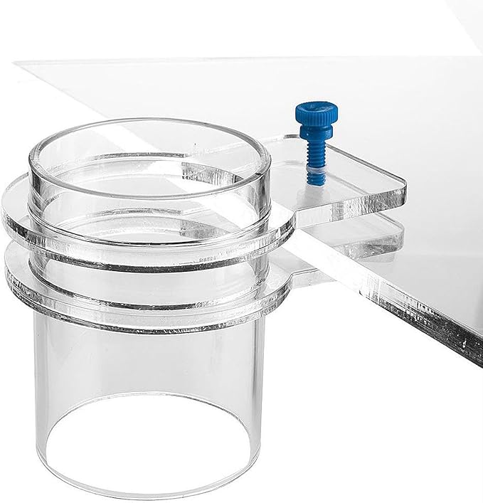 Fish Feeder, Clear Fish Feeding Ring Food Feeder, Prevent Fish Food from Spreading for Fish Tank, Aquarium, 100mm