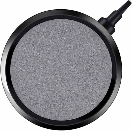 Round Oxygen Diffuser for Air Pumps Buckets Fish Tanks Ponds Bubble Stone Aerator 2pcs Sand Stone Dual Placement Option Aquarium Air Pump Accessories