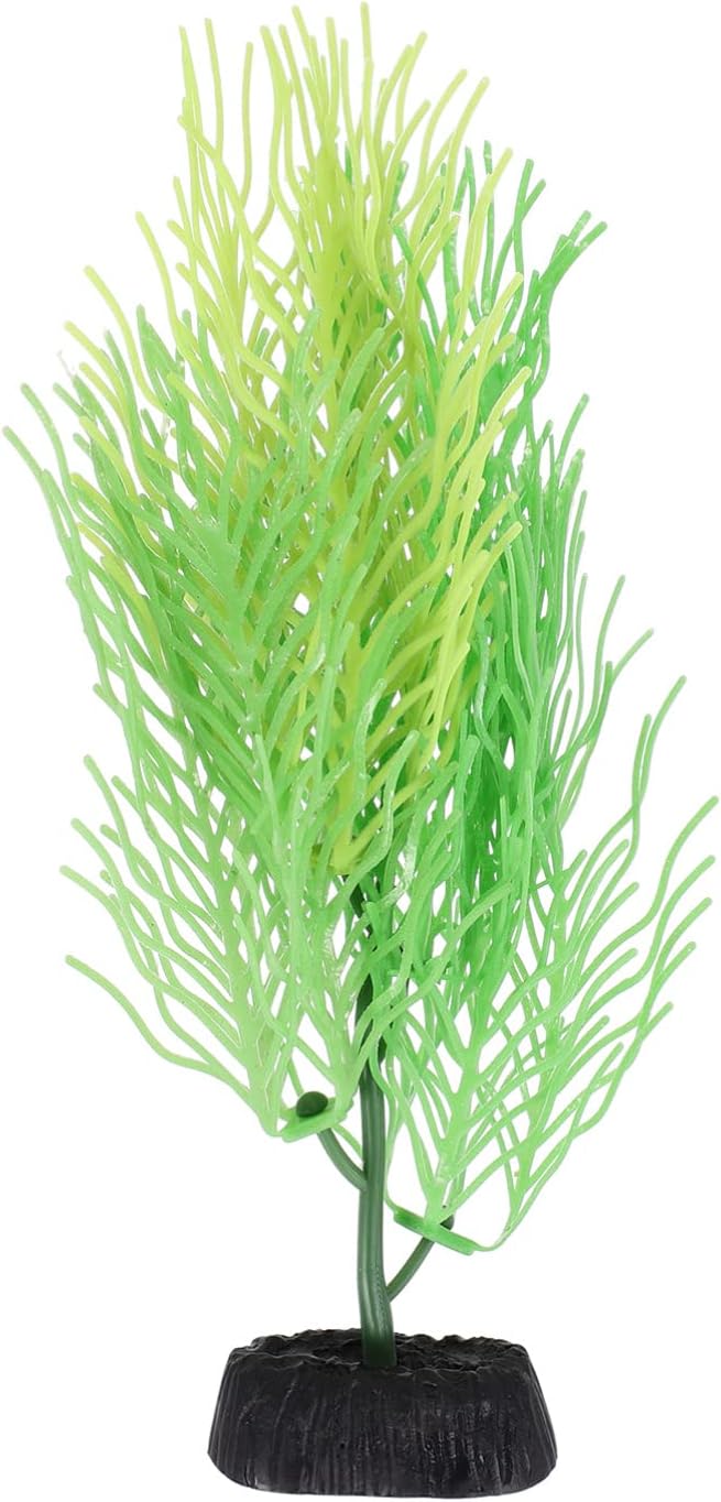 STOBOK 1Pc Artificial Aquarium Plants, Artificial Hornwort Plant Coral Decor Fish Tank Plants Coral Reef Decor Seaweed Decor for Aquarium Decorations Ornaments, Green