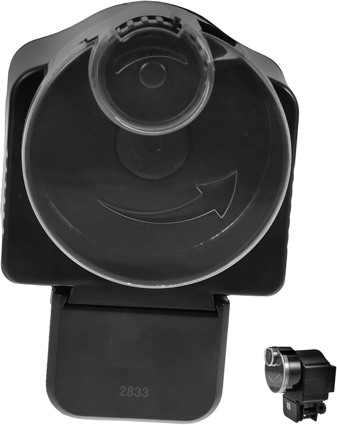 MERRYHAPY Automatic Fish Feeder for Aquarium and Pond, Large-Capacity Timing Fish Tank Feeding Tool, Battery-Free Aquarium Automatic Feeder for Vacation and Daily Use