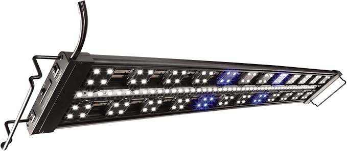 Marineland Fully Adjustable Advanced LED Light for 40 Gallon Aquariums, Customizable Lighting