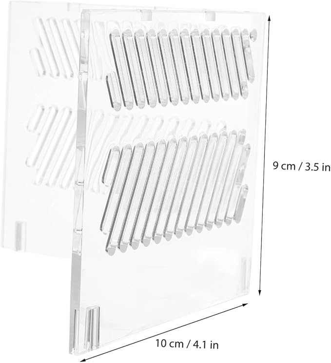 ORFOFE Aquarium Sand Barrier Fish Tank Partition Plate Acrylic Grid Divider Pump Protection Environment