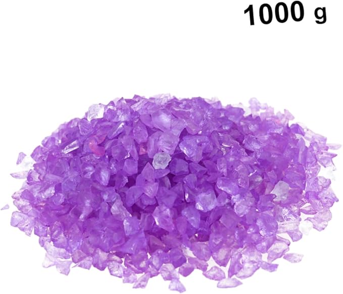 GARVALON 2pcs Colored Glass Colored Sand for Landscape and Fish Tank Decor Decorative Sand Safe for Aquariums and Flowerpots