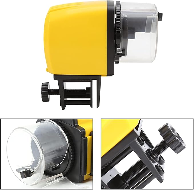 Zerodis Automatic Fish Feeder for Aquarium Automatic Feeders Feeding Time Vacation Auto Food Dispenser Digital Aquarium Food Feeding Timer for Small Fish Betta Tortoise