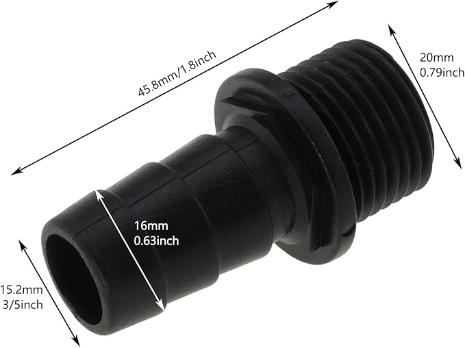 5IN1 Nozzles Kit for Fountain Pump, Aquarium, Fish Tank, Pond, Hydroponics, Statuary Accessories 5 Sizes