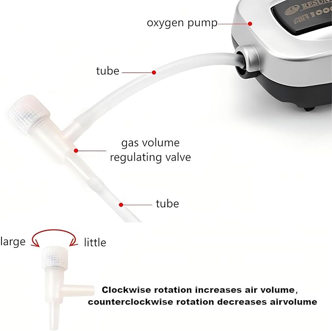 17ps Fish Tank Aquarium Aerator Pump Bubble Stone Accessories Set,6.5 feet Standard 1/5 Inch Aviation Tube, Air Pump Accessories with Air Stone, Check Valve, Suction Cup, Connector and Converter.