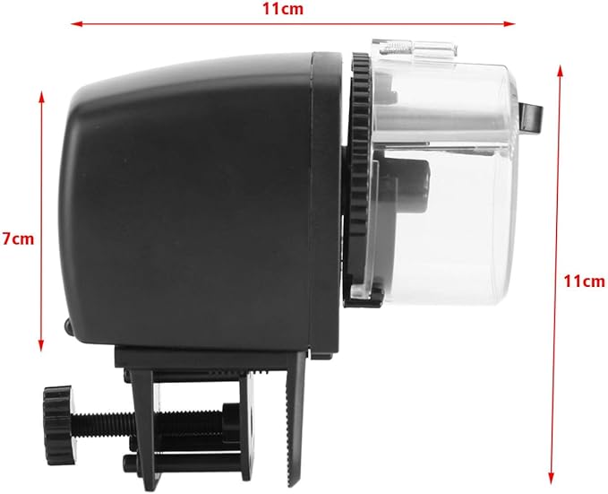 Digital LCD Electronic Fish Feeder Dispenser Timer Automatic Aquarium Tank Food Feeding Machine