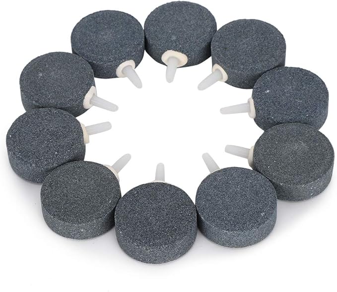 Generic Fish Tank Air Bubble Stone, Sturdy Durable Sand Aerator, Good Air Diffusion Oxygen Plate with 4cm Diameter, Ideal for Aquarium Oxygen Enhancement