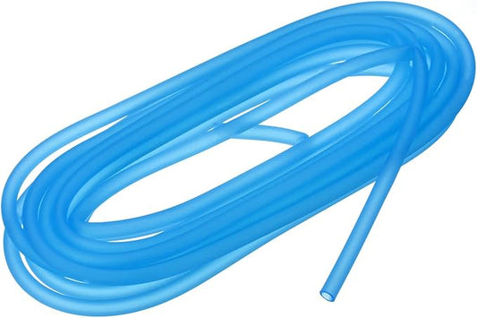 uxcell Aquarium Airline Tubing Hose 5/32" ID 15/64" OD 1Pcs 13.12 Ft Silicone Flexible Airline Tubing for Fish Tank, Terrariums, and Hydroponics, Blue