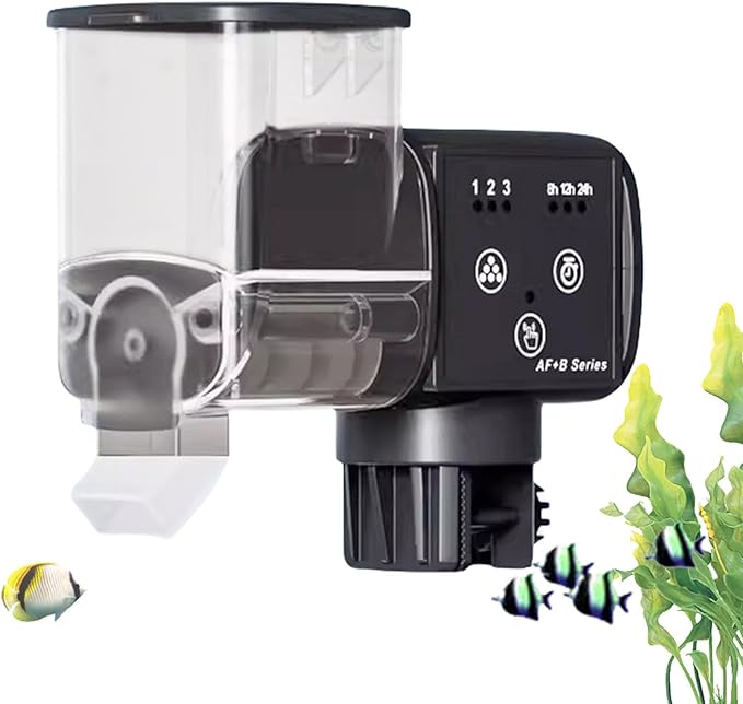 Aquarium Fish Feeder - Smart Precise Feeding Dispenser | Automatic Fish Feeder - for Betta Turtle Pellet Vacation Weekend Day Traveling Pond
