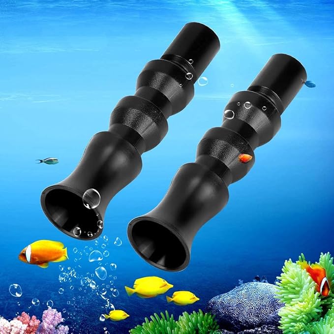 Zerodis Aquarium Nozzle, Fish Water Outlet Pipe 360 Degree Rotating Nozzle Tackle Pump Accessories Flat Duckbill Tornado(25mm Tornado)