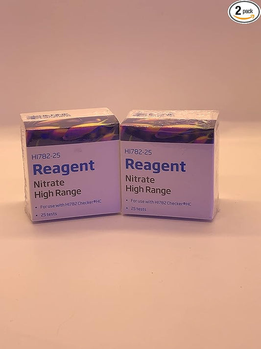 Hanna Instruments HI782-25 Marine Nitrate High Range Checker Reagents Set of 2 (Total of 50 Tests)
