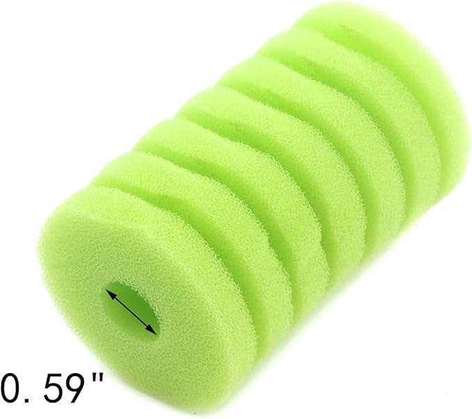 MY MIRONEY 1.89" x 2.99" Replacement Sponge Filter Aquarium Sponge Filter 7-Layer Sponge Filter Green Spare Sponges Pack of 8