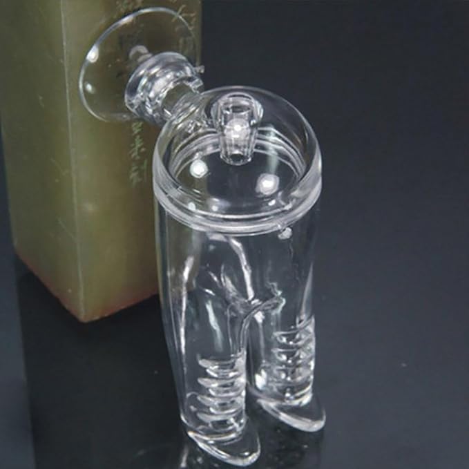 Acrylic Snail Trap for Aquariums Suction Cup Clear Snail Catcher Multifunctional Blood Worm Feeders Planaria Trap