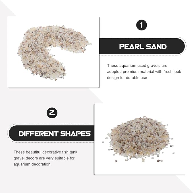 Homoyoyo 1set Artificial Sand Stones for Fish Tank Decoration Polished Gravel Bulk Aquarium Rocks and Decorative Fillers for Aquatic Environments