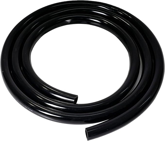 Feelers Black PVC Vinyl Tubing 1" ID x 1-1/4" OD Water Fish Tank Aquarium Air Line Lightweight Hose BPA Free, 16.4 Feet