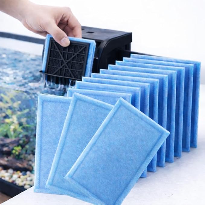 Gekufa 12 Packs Aquarium Filter Cartridges Compatible with EZ-Change #3, Aqua-Tech 20-40 & 30-60 Gallon Power Filters, Rite Size C Activated Carbon Fish Tank Filter