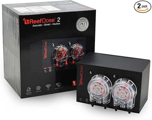 Red Sea ReefDose 2 Head Wireless Dosing Pump for Supplements, Foods & Trace Elements in Saltwater Aquariums | ReefBeat App Controlled Reef Marine