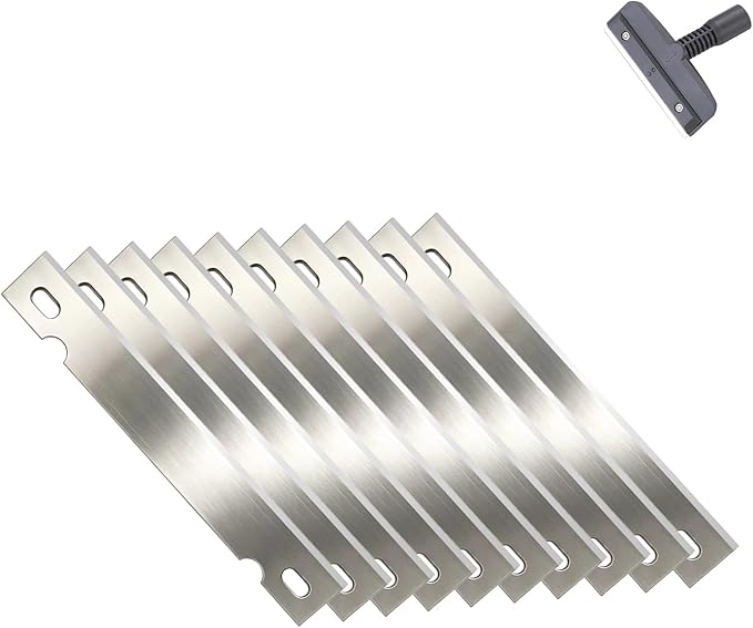 Carefree Fish Aquarium Scraper Blades 10Pcs for 4IN1 6IN1 7IN1 9IN1 Cleaning Tools Long Handle Algae Cleaner