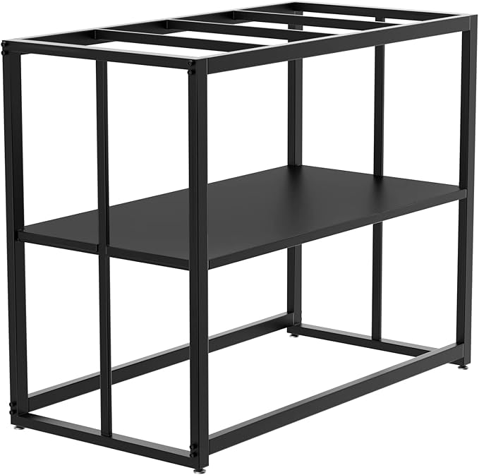 Likeem Fish Tank Stand Metal Aquarium Stand 40 Gallon Aquarium Turtle Tank 36.5" x 18.5" x 29.5"