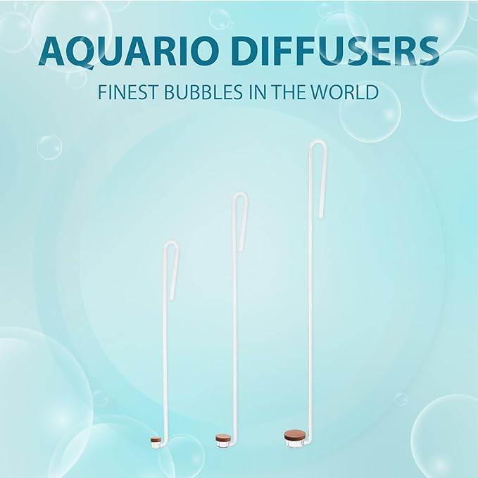 Aquario Neo CO2 Aquarium Diffuser - CO2 Diffuser Aquarium Kit, CO2 Diffuser for Aquarium Plants, CO2 System for Aquarium - Curved Special Diffuser, Small