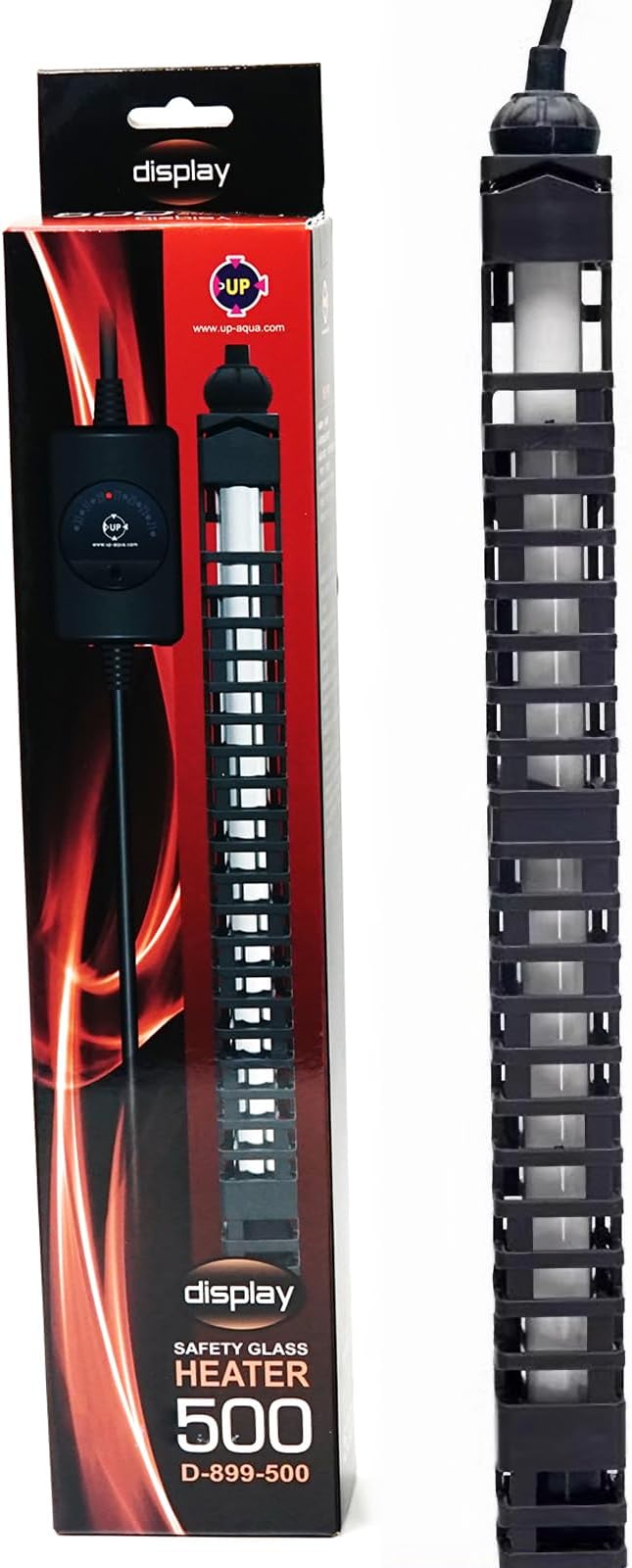 Allcolor Aquarium Heater Quartz Material 6 Safety Protection Suitable for use with 50-80 Gallon Saltwater & Freshwater Fish Tank (500w)