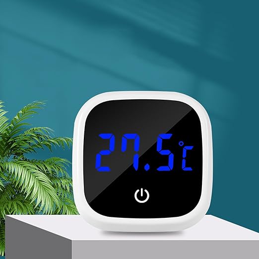 Digital Fish Aquarium Thermometer, Accurate LED Display, Wireless, External Attached