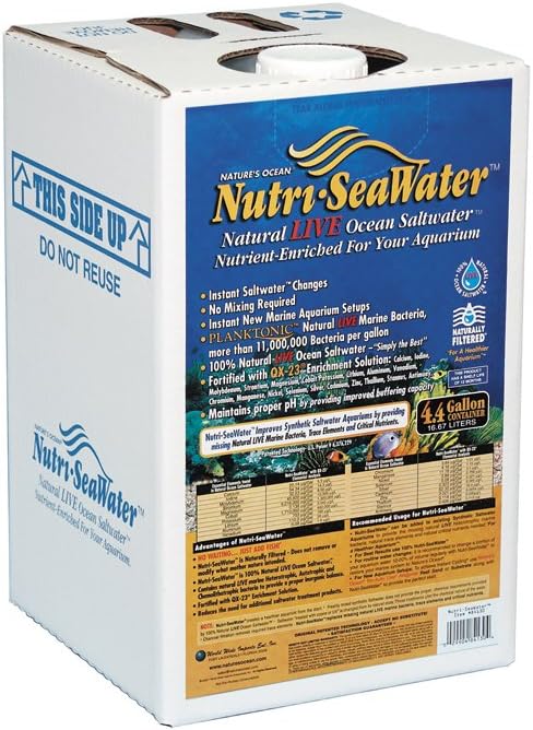 Worldwide Imports AWW84130 Live Nutri Seawater, 4.4-Gallon