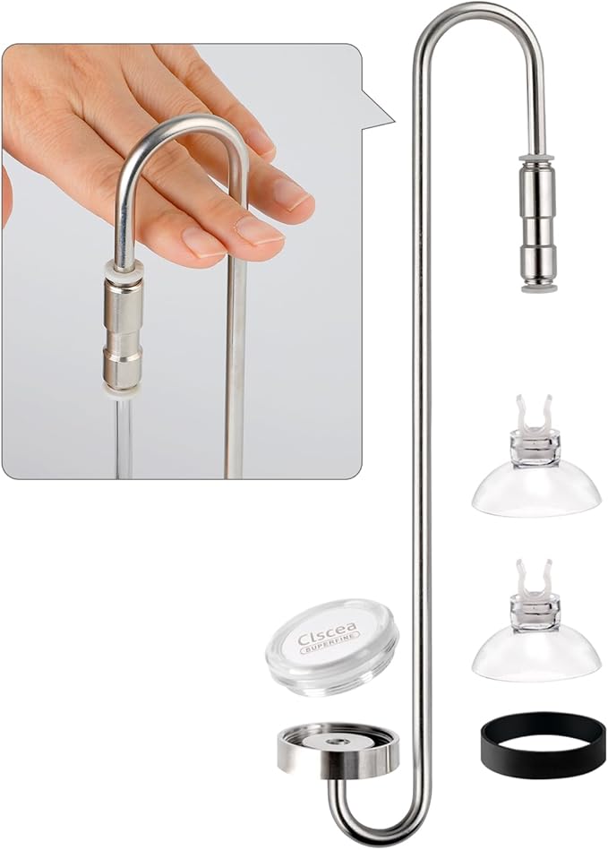 Aquarium Stainless Steel CO2 Diffuser Widen Hook, DCW300-30