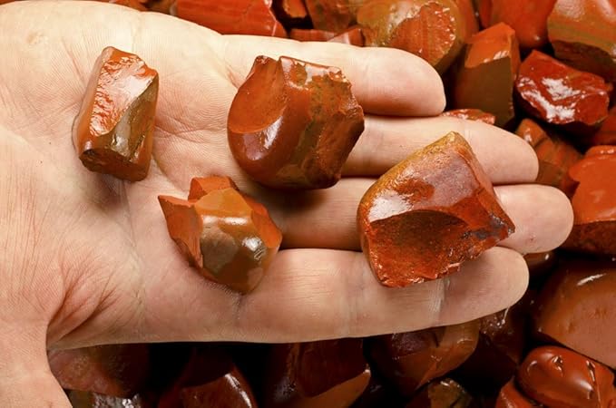 Fantasia Materials: 3 lbs Red Jasper Rough Stones from India
