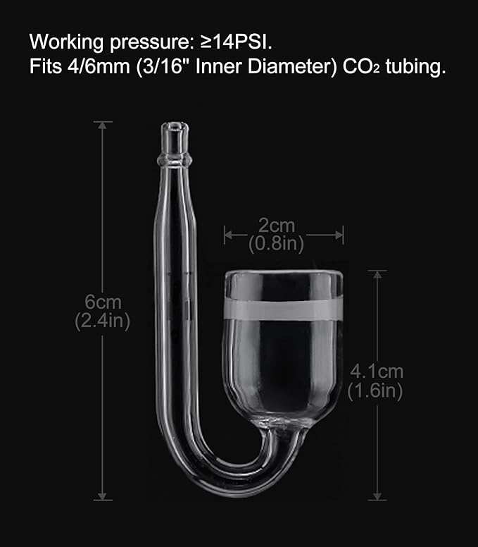 Aquarium Glass CO2 Diffuser Nano Atomizer Without U Tube Common Version