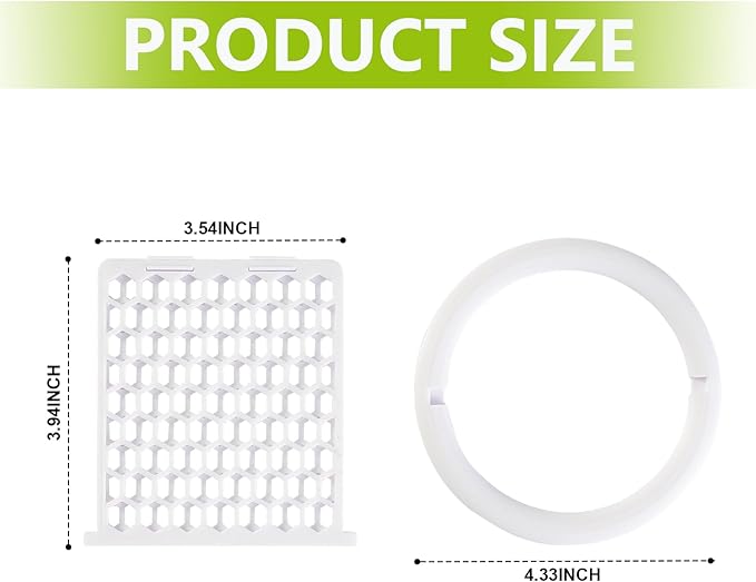 Floating Seaweed Feeder, Aquarium Algae Holder with Feeding Ring, Floating Nori Feeder for Fish Tank, Seaweed Clip for Saltwater Freshwater Fish (White)