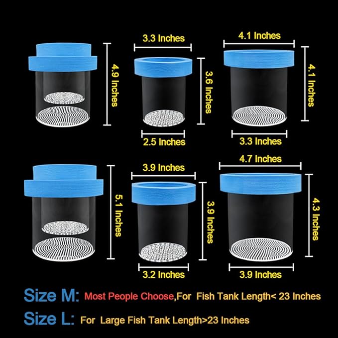 Floating Fish Breeding Box Acrylic Breeding Isolation Box for Aquarium Tank Hatchery Incubator Breeder Box for Baby Fish Betta Shrimp Clownfish Guppy (Yellow, Medium)