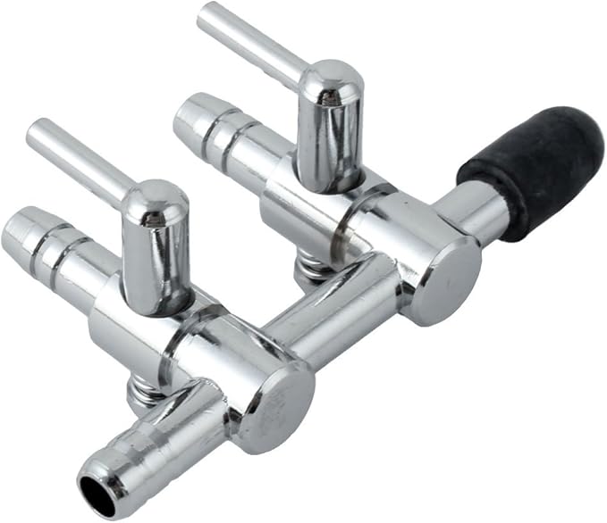 Jardin Aquarium 2-Way Water Air Flow Control Lever Valve, 5mm Tube Diameter