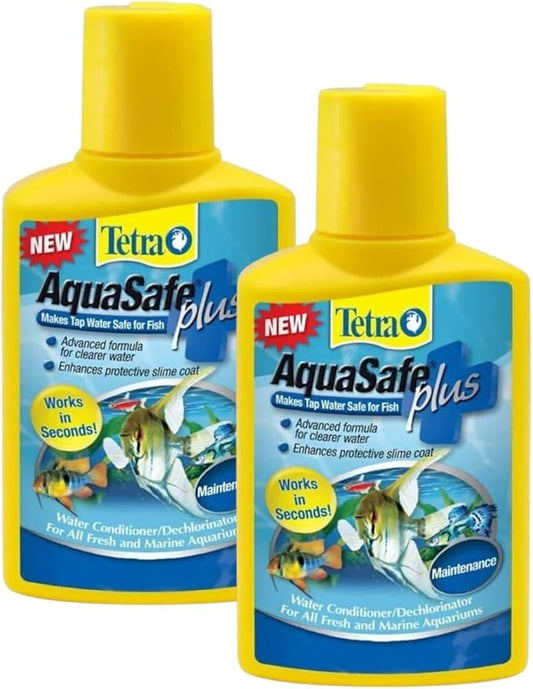 (2) Tetra Aquasafe Plus 16.9oz. 33.8oz.