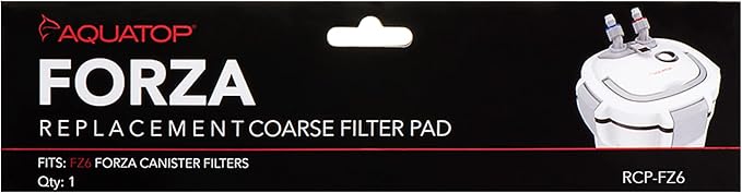 Aquatop Replacement Coarse Blue Filter Pad – Fits Forza FZ6 Canister Filters, Aquarium Filter Refills, Keeps Water Crystal Clear, Fish Filter Cartridge for Dirt & Debris