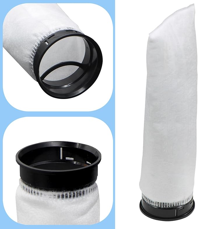 6 Pack 2.75 Inch 225 Micron Filter Sock Fits Waterbox Aquarium Models, Fits Eshopps Aquarium Models, Fits Fiji Cube Aquariums, Also Fits all 2.75" Filter Sock Holders