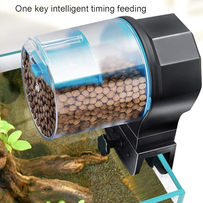 Zerodis Fish Feeding Tools for Aquarium Auto Fish Food Dispenser Automatic Smart Food Feeding for Small Tank Betta Koi Automatic Feeder Feeder