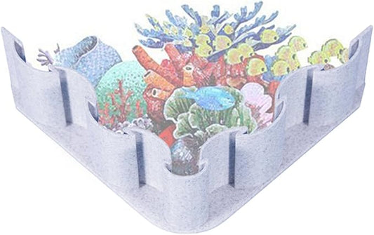 Aquarium Substrate Divider – Fish Tank Fence | Aquarium Accessories Decorative Board | Sand Water Grass Mud Separator | Planted Aquarium-Landscaping Panel for Fish Tank Isolation