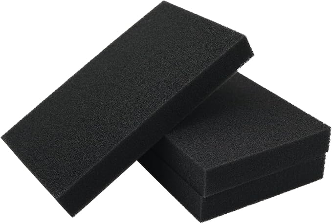 6PCS Aquarium Biofiltration Sponge 6.28x4x0.78 inches Fish Tank Filtration Media Cuttable Dust Proof Wool Air Purification Equipment