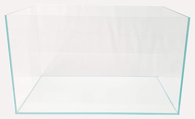 Lifegard Aquatics Low Iron Ultra Clear 17 Gallon Mitered Glass Crystal Aquarium – Rimless, 45° Beveled Edge Glass