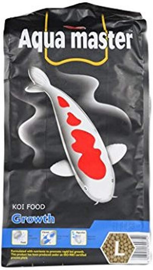 Aqua Master Koi Growth Fish Food, Large Pellet, 22-pound