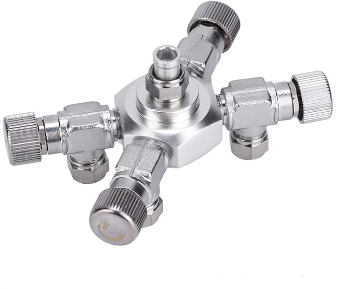 Zerodis CO2 Splitter Multi Ways Distributor CO2 Multi Pass Splitter Aquarium Regulator CO2 Splitter Valve for Fish (4 Ways)