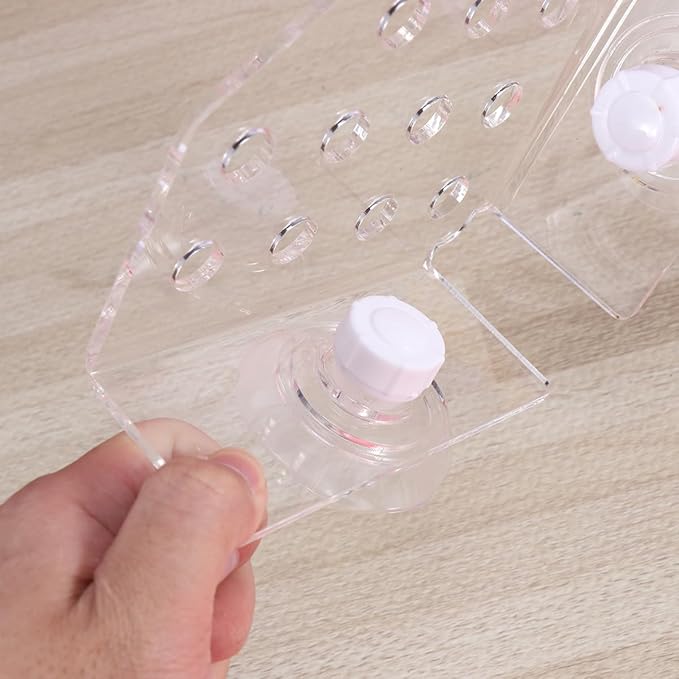 TEHAUX Coral Frag Holder Aquarium Coral Clip, No Slipping Fish Tank High Load-Bearing Capacity Acrylic Support Holder for Household Fish Tanks, White