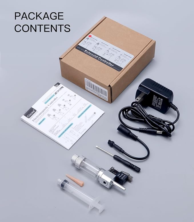 CO2 Bubble Counter with Solenoid Valve and Check Valve for CO2 Generator Water-Filled Version