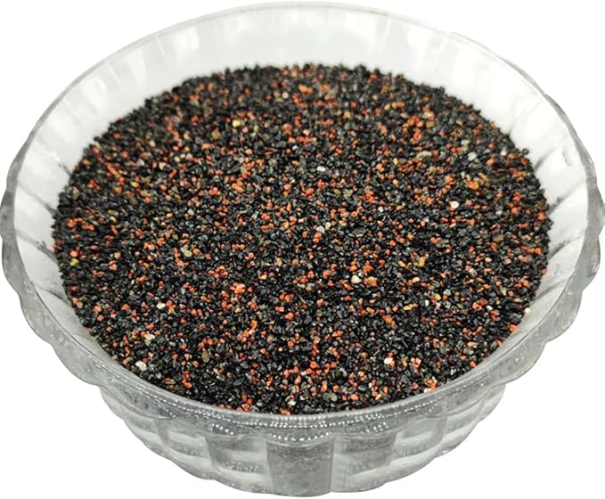 30g Crushed Stone Mini Crystal Chips Decorative Pebbles Gravel Irregular Gemstones Filling Gravel for Water Fountain Sand Landscape Fish Tank Garden (Mixed Black and Brown(0.5-1mm))