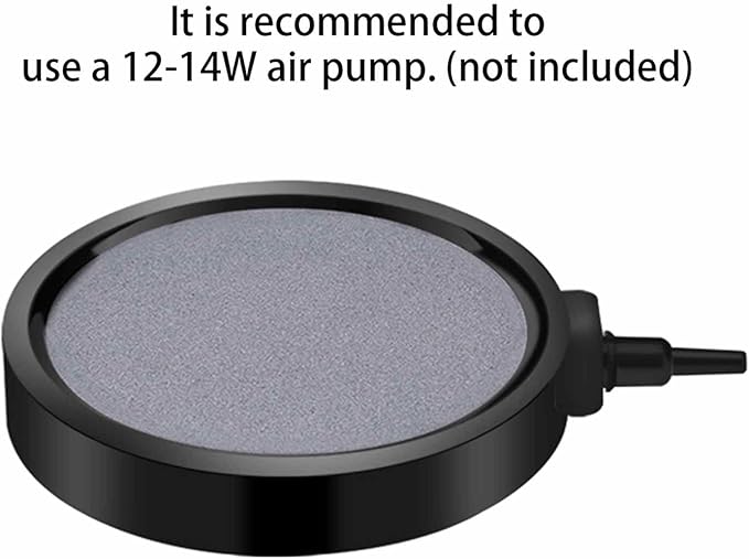 Round Oxygen Diffuser for Air Pumps Buckets Fish Tanks Ponds Bubble Stone Aerator 2pcs Sand Stone Dual Placement Option Aquarium Air Pump Accessories
