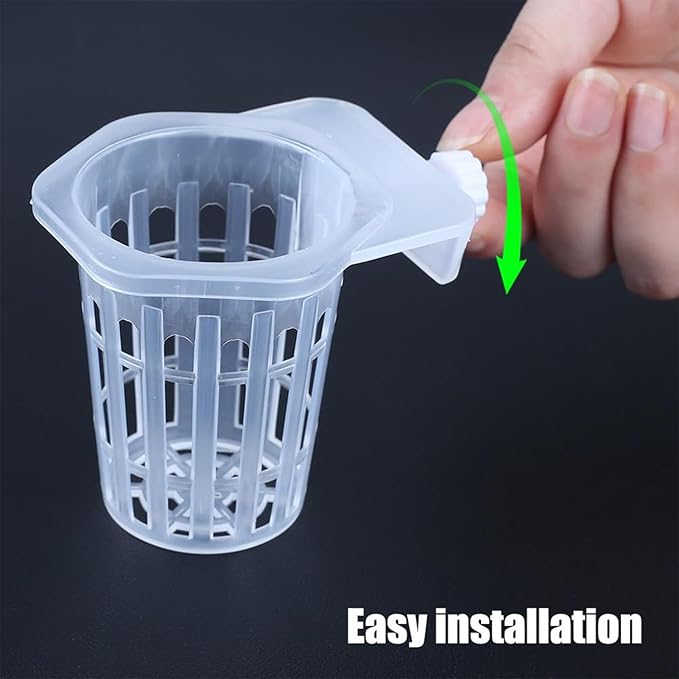 Generic Translucent Aquarium Plant Holder | 2PCS Aquatic Plant Holder with Holes | Aquaponic Plant Cultivation Holder | Pet Supplies Aquatic Plant Pots for Fish Tank
