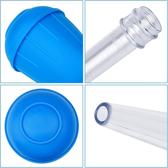 WEAVERBIRD Manual Fish Tank Water Changer Aquarium Dropper, 30ml Aquarium Clean Pipette Dropper, Fish Tank Cleaning Waste Remover, Aquarium Gravel Cleaning Straw, Blue