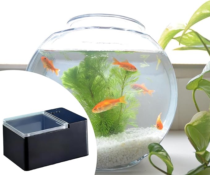 Automatic Fish Food Dispenser for Aquariums - Heavy-Duty Product Suitable for Aquariums with Wall Thicknesses Between 5 Cm and 2 Cm, 80 ml